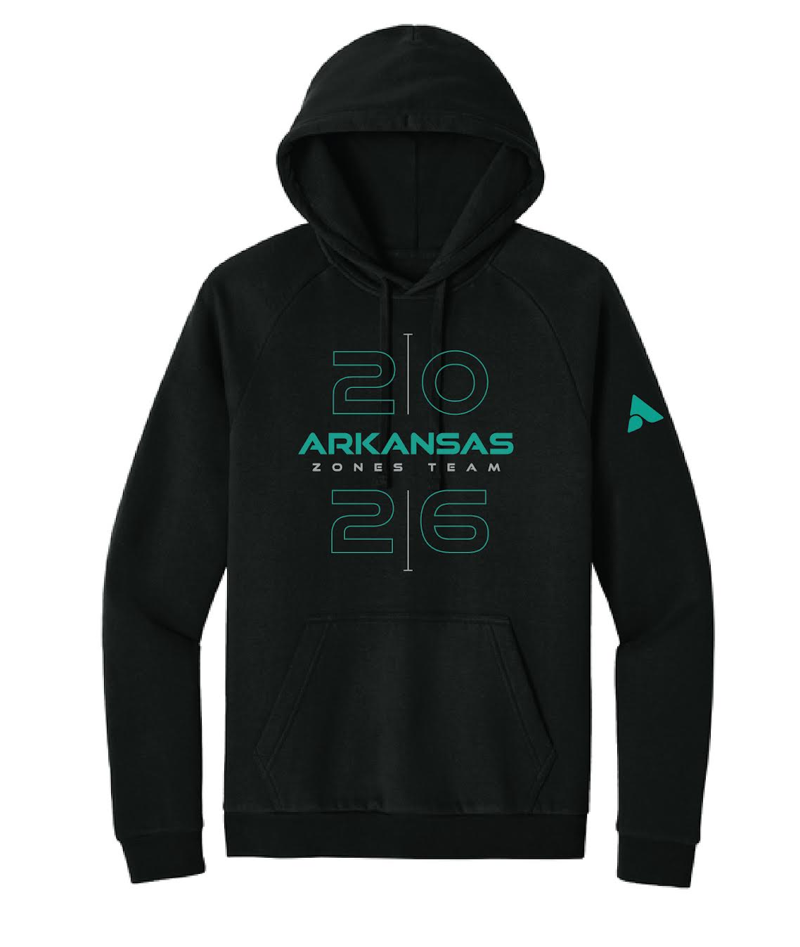 Arkansas Zones Black Hoodie Sweatshirt