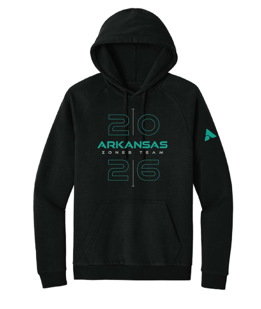 Arkansas Zones Black Hoodie Sweatshirt