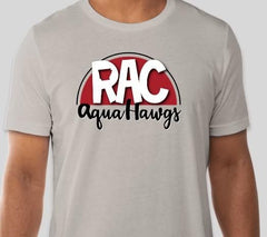 2024-2025  "RAC" Cream, Red, & White AquaHawgs Team T-shirt